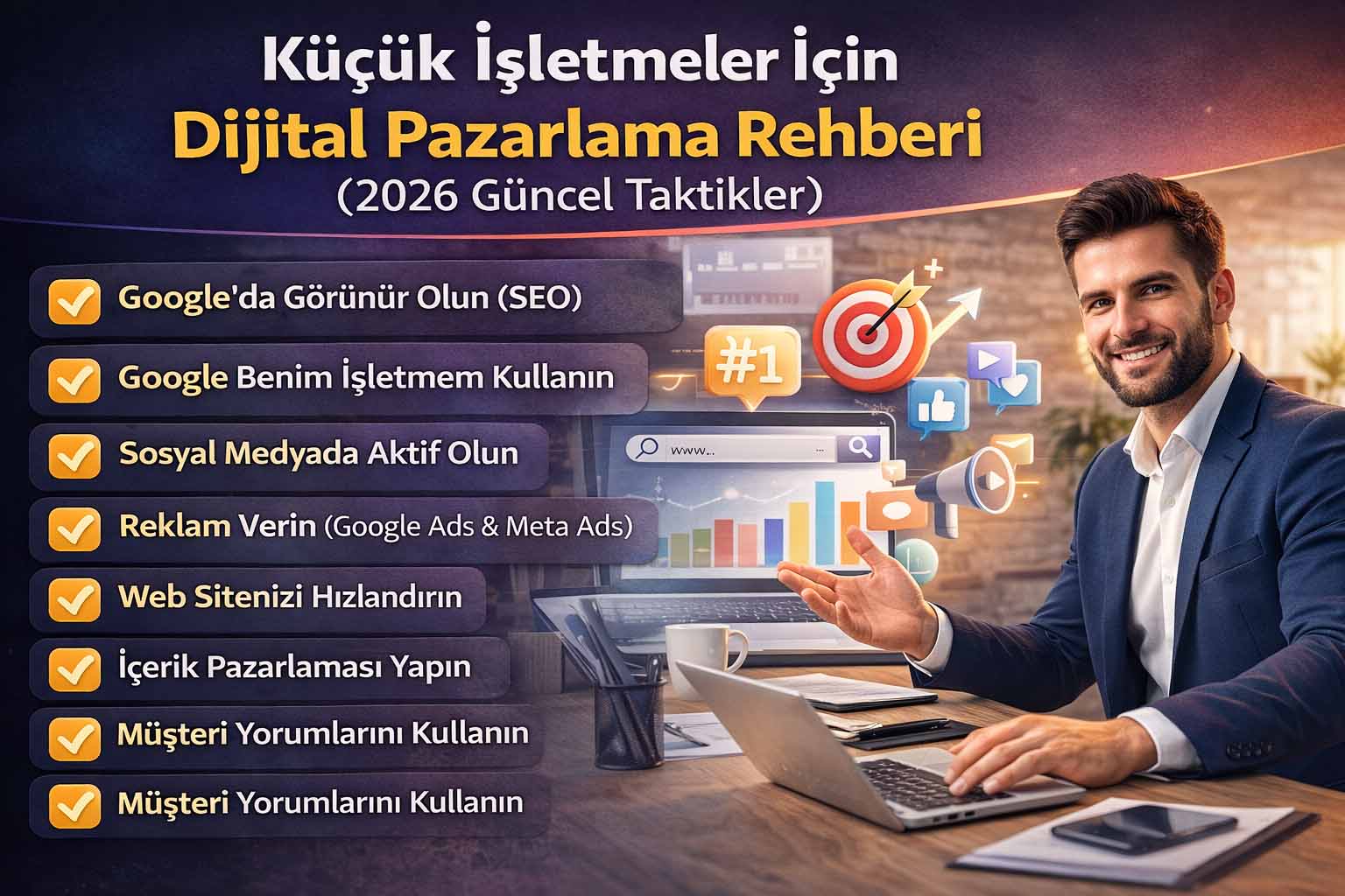 Küçük İşletmeler İçin Dijital Pazarlama Rehberi (2026 Güncel)